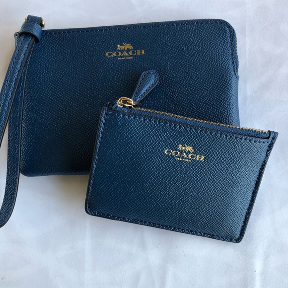 navy blue coin purse